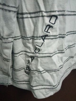 Camiseta de  hombre rayas gris XL Larios 