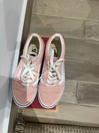 Vans Old Skool Rosa Talla 39 Mujer como nuevas 
