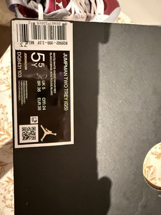 Jordan Jumpman Two Trey Zapatillas Gris/Rojo/Blanc