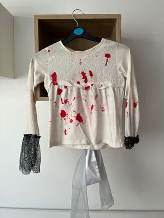 Disfraz Novia Cadáver Casero. 8-10 años