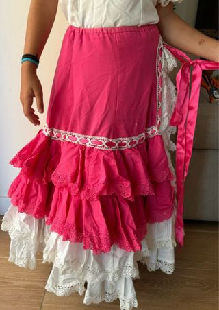 Traje Flamenca Hecho a Mano Talla 10/12
