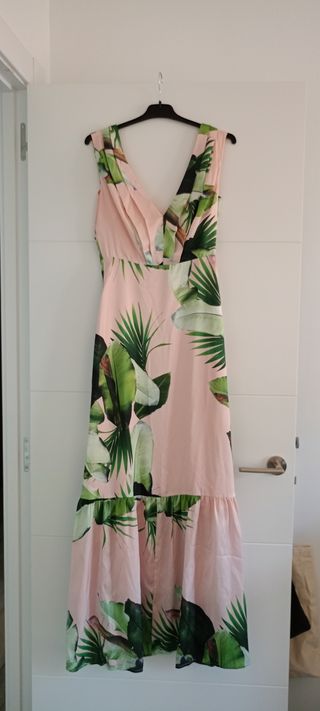 Vestido Guess floral rosa y verde