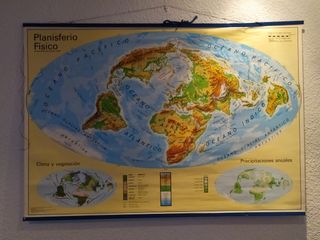 Mapa mundi Físico-Político. Editorial Vicens-vive