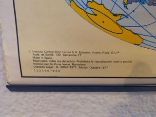 Mapa mundi Físico-Político. Editorial Vicens-vive