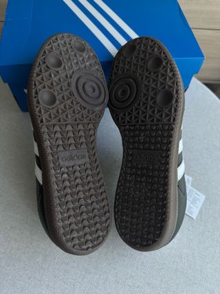 Zapatillas Adidas Samba Piel Unisex Negra Blanca