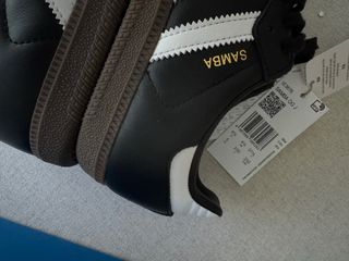 Zapatillas Adidas Samba Piel Unisex Negra Blanca