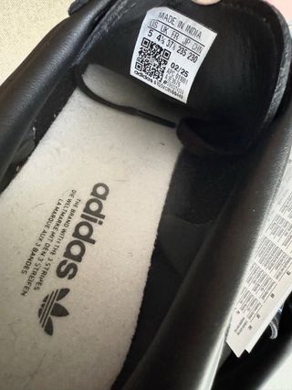 Zapatillas Adidas Samba Piel Unisex Negra Blanca