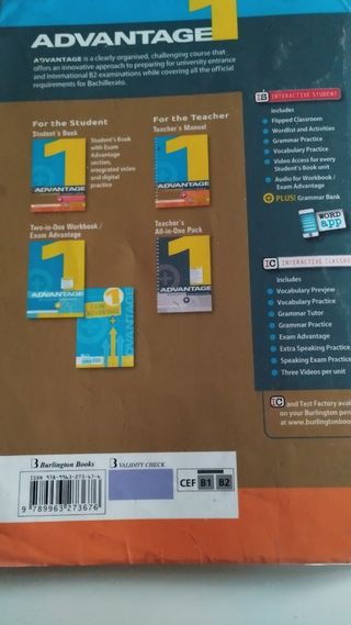 ADVANTAGE FOR BACHILLERATO 1. ST'S BOOK (2017)