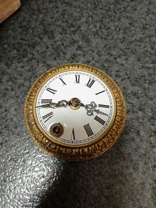 Orologio da tavolo in bronzo e marmo
