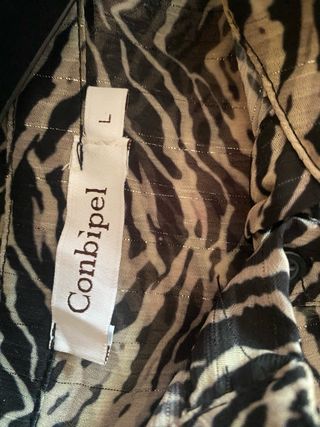 Camicia donna fantasia animalier Combipel