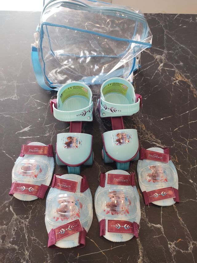 Pattini rotelle regolabili Disney Frozen II+Protez