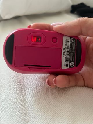 Ratón inalámbrico USB rosa