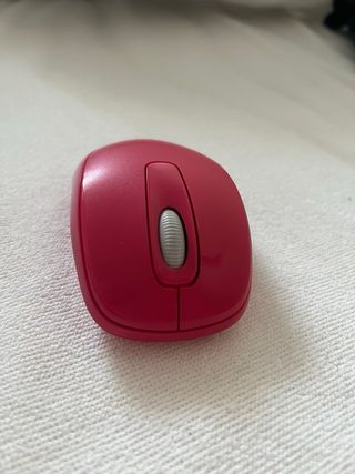 Ratón inalámbrico USB rosa