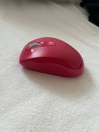 Ratón inalámbrico USB rosa