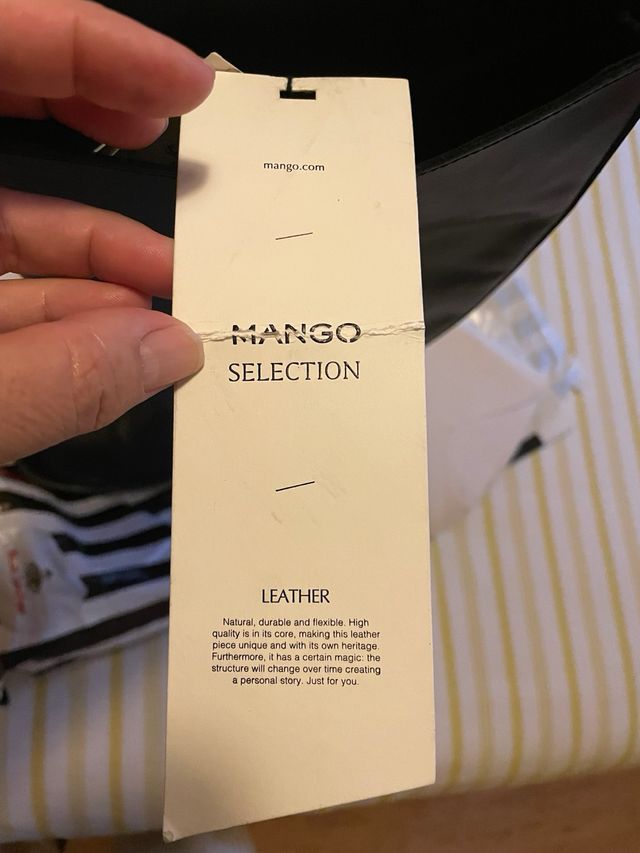 Botas altas Mango negras talla 41 de piel