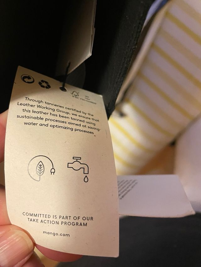 Botas altas Mango negras talla 41 de piel