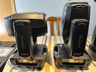 2 Cabezas Móviles Beam Iluminación Disco