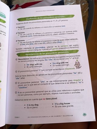Libro de Inglés para el ingreso en Guardia Civil