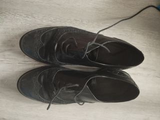 Zapatos Blucher Negros Talla 40