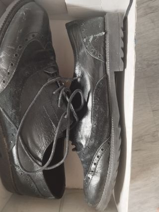 Zapatos Blucher Negros Talla 40