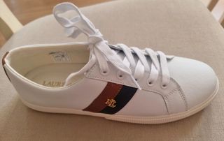 Scarpe bianche da donna Ralph Lauren mai indossate di seconda mano per 80  EUR su Toledo su WALLAPOP