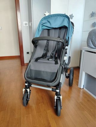 Carro de bebé bugaboo chameleon 3 azul petróleo 