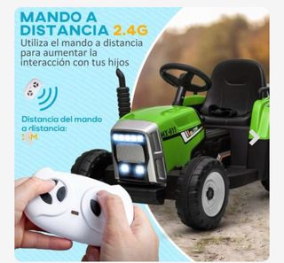 Tractor eléctrico infantil con remolque