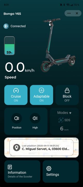 Patinete Eléctrico Cecotec Bongo Y65 Connect