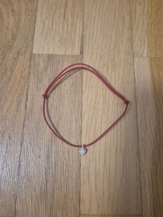 Pulsera hilo rojo y rosa de plata Aina Joies