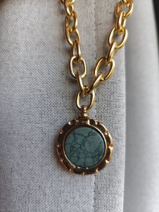 Cadena con sello turquesa