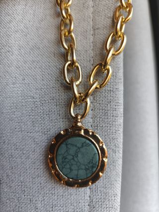 Cadena con sello turquesa