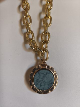 Cadena con sello turquesa