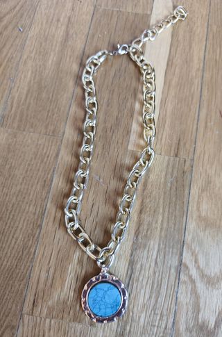 Cadena con sello turquesa