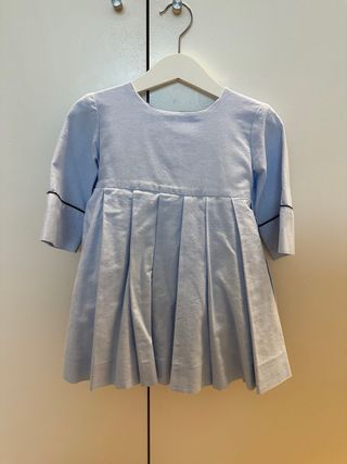 Vestido azul bebé com vivos - 3 anos
