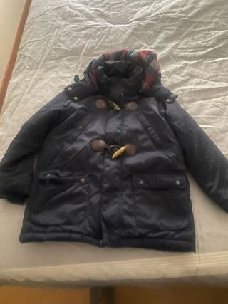 Giacca/trench per bambini blu e multicolore taglia 5-6 a
