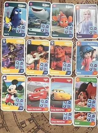 LOTE 22 Cromos Disney Stitch Carrefour 8 Pegatinas