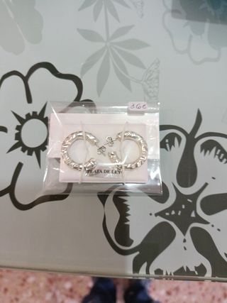 Aros de plata ley