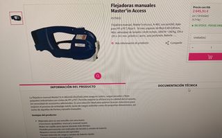 Flejadora manual Master'in Access A-482 Urgente