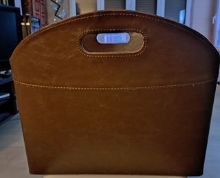 Revistero o cesta organizadora, de diseño vintage