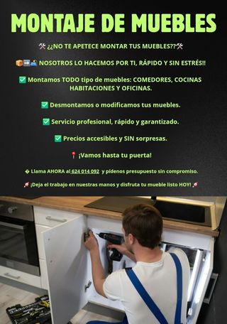 MONTAJE DE MUEBLES PROFESIONAL