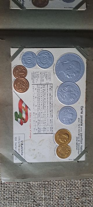 Álbum monedas del mundo rojo francia alemania 
