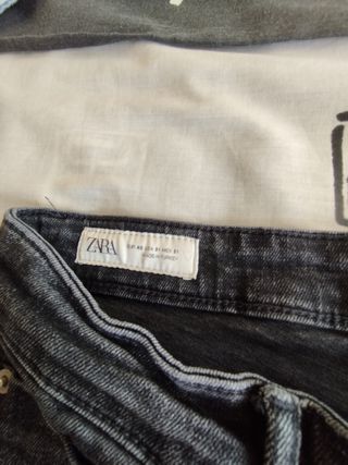 Pantalones pitillo negros Zara Talla 38