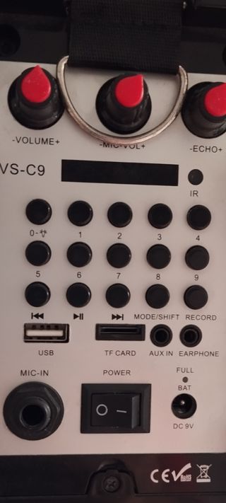 Altavoz Karaoke Sakkyo con Luces y Micrófono