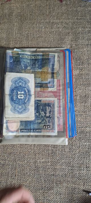 Álbum Billetes Mundo España, México, India, Irak