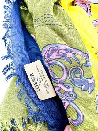 Pañuelo Loewe Verde y Amarillo