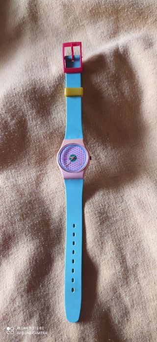 Nuovo orologio Swatch Pink Flamingo del 1986.