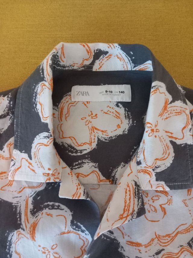 Camicia fantasia fiori bimbo