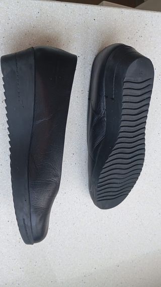 Zapatos Plumers Negros Mujer