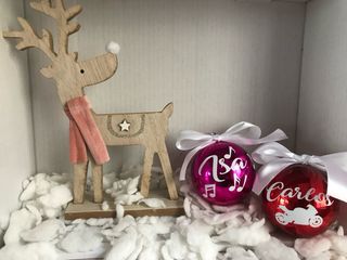 Bolas de Navidad Personalizadas Corazones