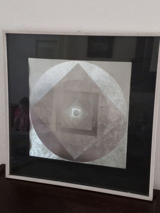 Quadro optical anni '70 su cartoncino